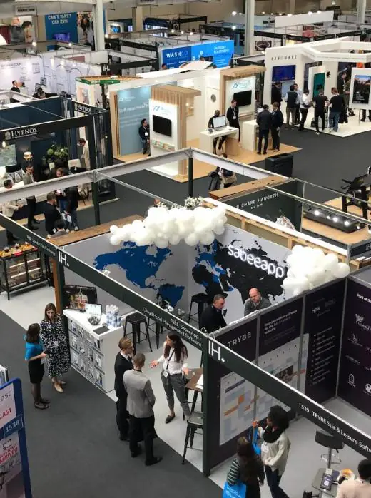 El stand de SabeeApp en el Independent Hotel Show de Londres