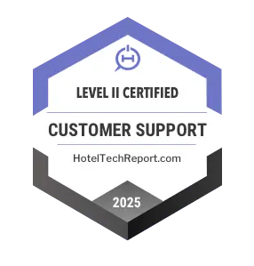 Hotel Tech Report 2. Seviye Onaylı Müşteri Desteği rozeti