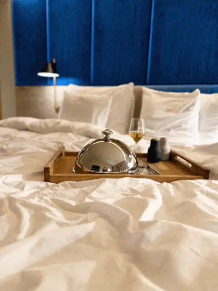 Breakfast in bed tray