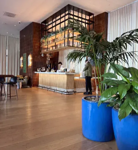Hotel lounge and bar