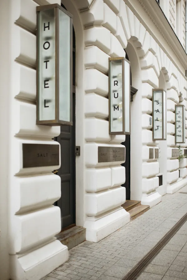 Hotel Rum facade, Budapest