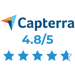 Capterra rating 4.8 out of 5