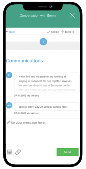 Messaging-Integration mit Airbnb