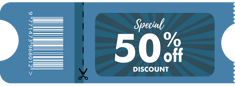 Discount coupon example