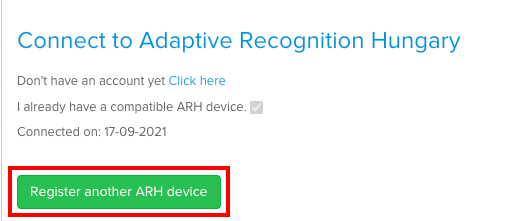 ARH Connection Guide