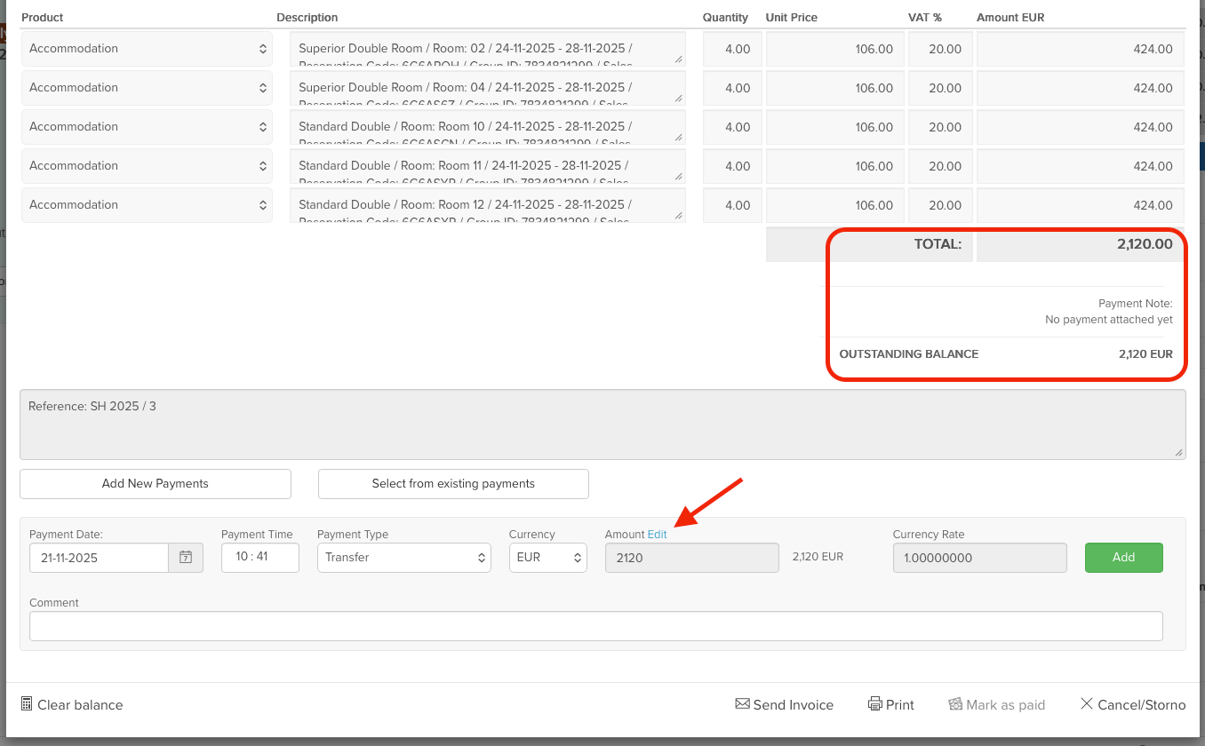 How to Invoice a Group Reservation?