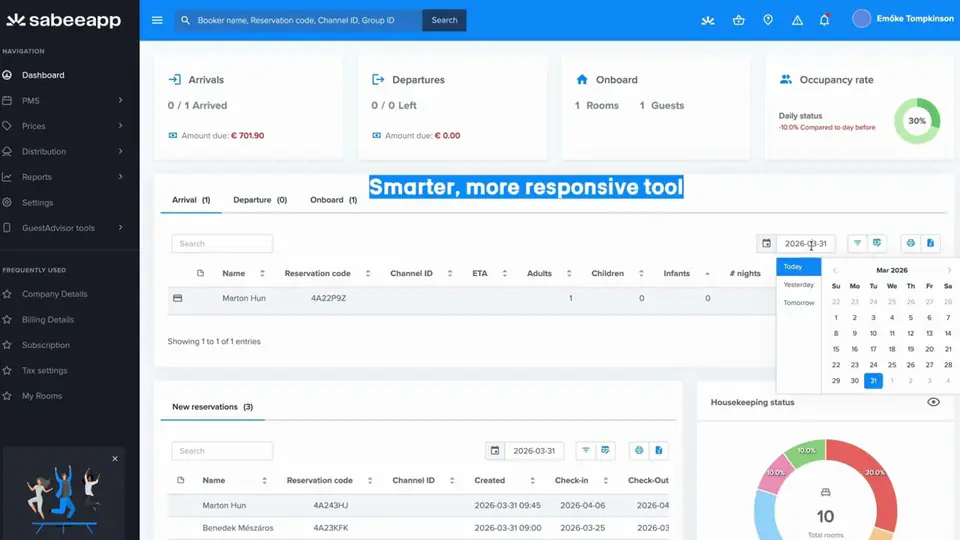 Dashboard & Action Center tutorial preview