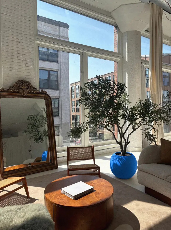 Sunlit terrace table with lemons